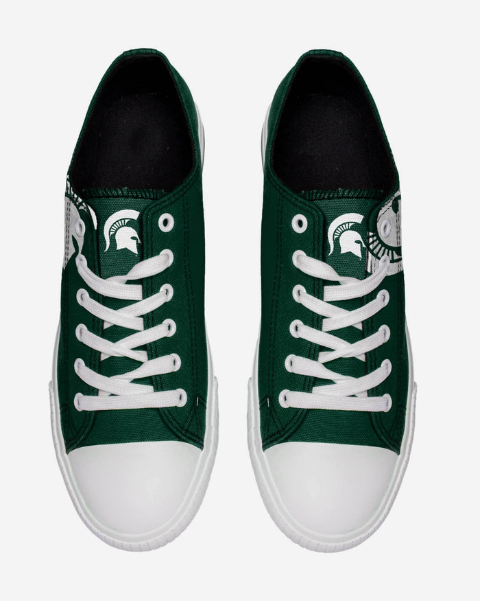 Michigan State Spartans Mens Low Top Big Logo Canvas Shoe FOCO - FOCO.com