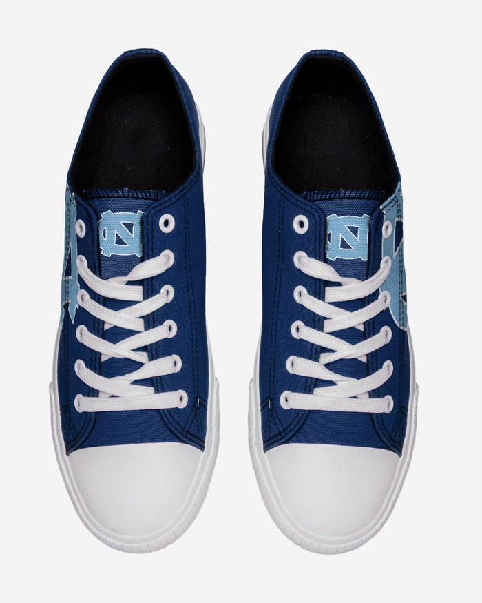 North Carolina Tar Heels Mens Low Top Big Logo Canvas Shoe FOCO - FOCO.com