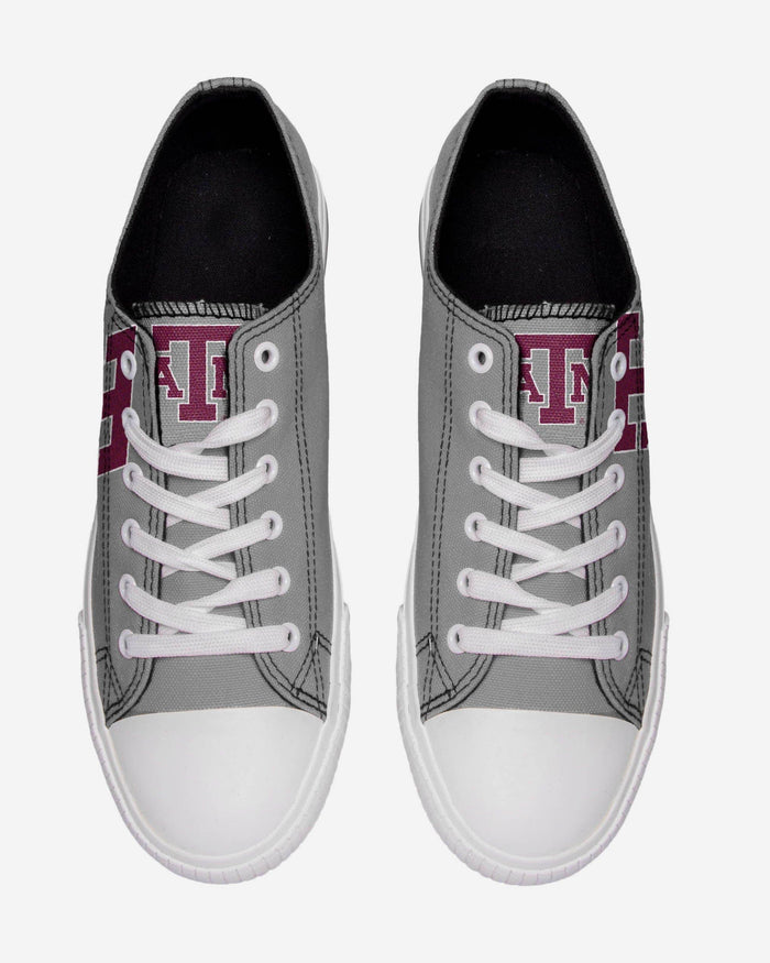 Texas A&M Aggies Mens Low Top Big Logo Canvas Shoe FOCO - FOCO.com