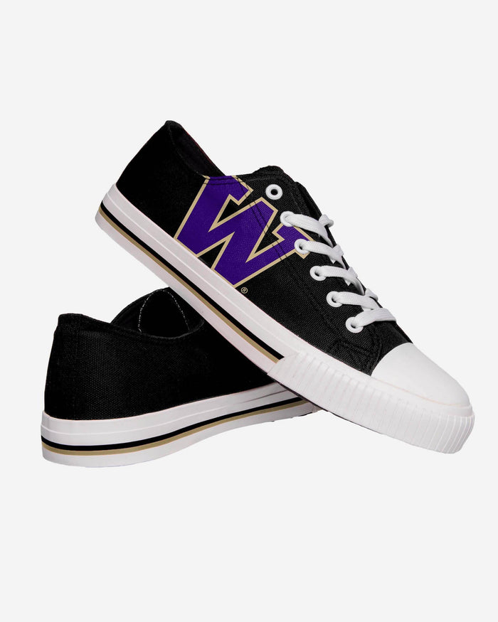 Washington Huskies Mens Low Top Big Logo Canvas Shoe FOCO - FOCO.com