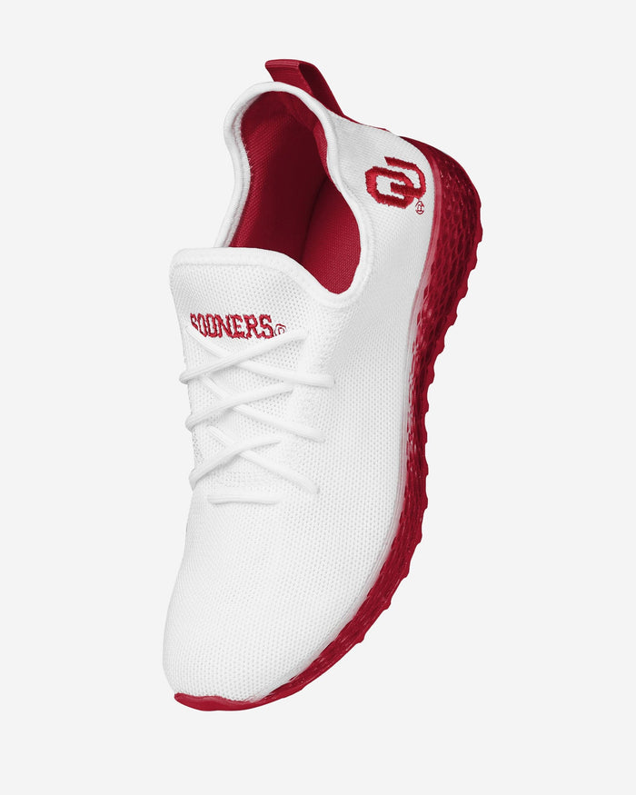 Oklahoma Sooners Gradient Midsole White Sneakers FOCO - FOCO.com