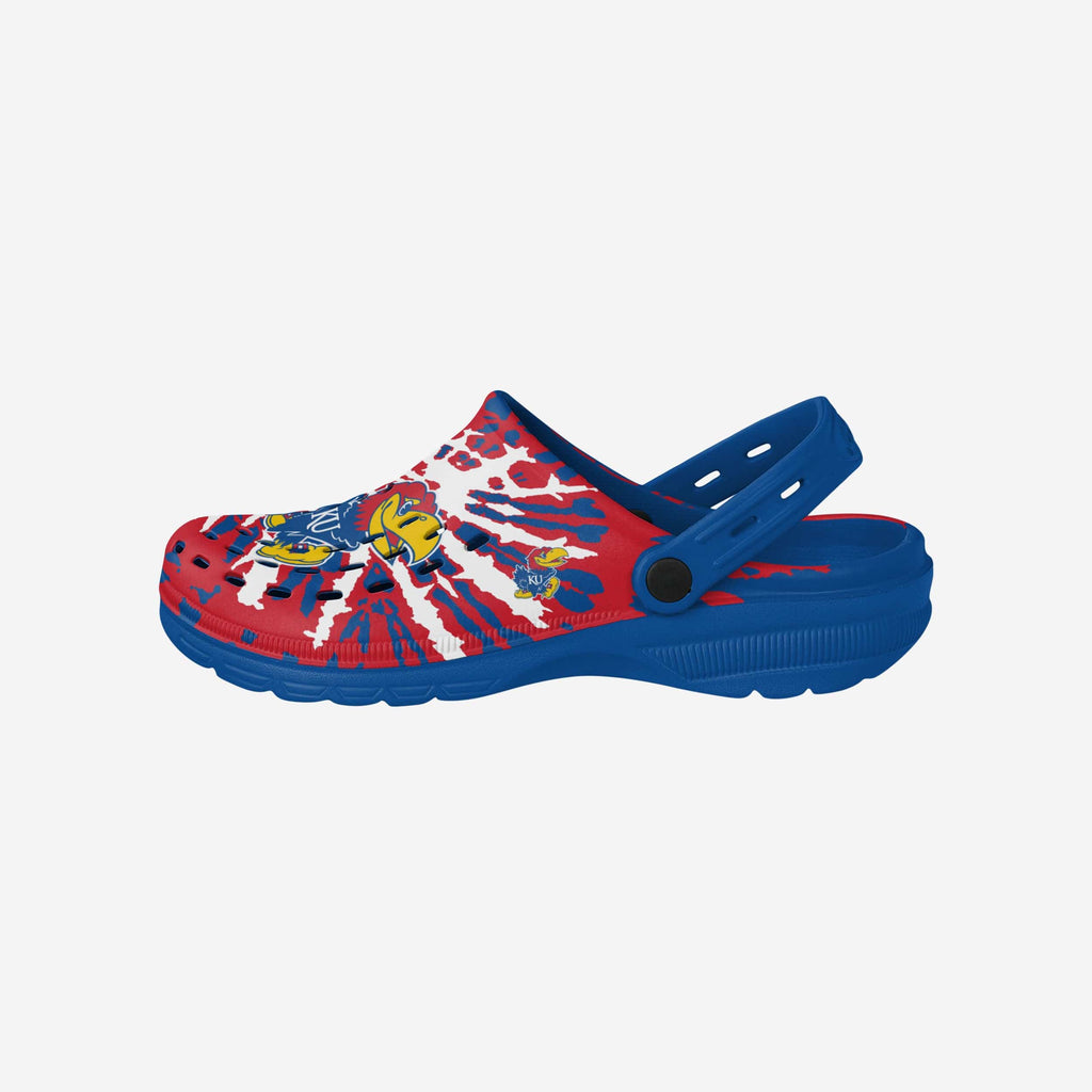 Kansas Jayhawks Tie-Dye Clog With Strap FOCO S - FOCO.com