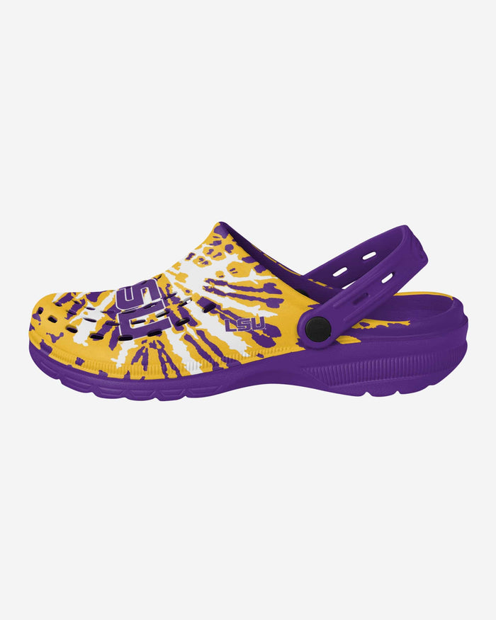 LSU Tigers Tie-Dye Clog With Strap FOCO S - FOCO.com