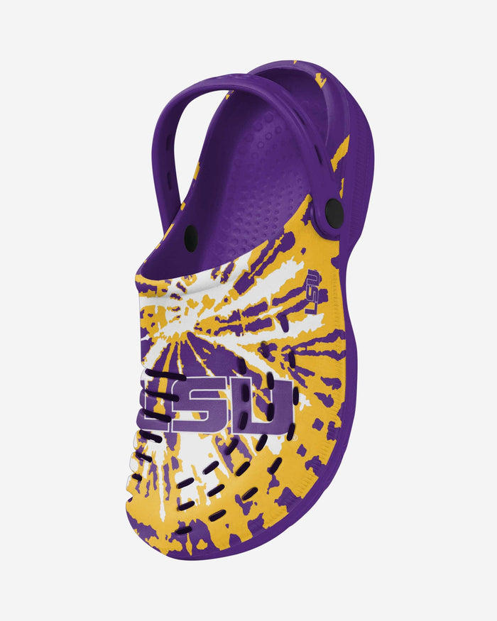 LSU Tigers Tie-Dye Clog With Strap FOCO - FOCO.com