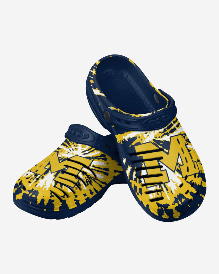 Michigan Wolverines Tie-Dye Clog With Strap FOCO - FOCO.com