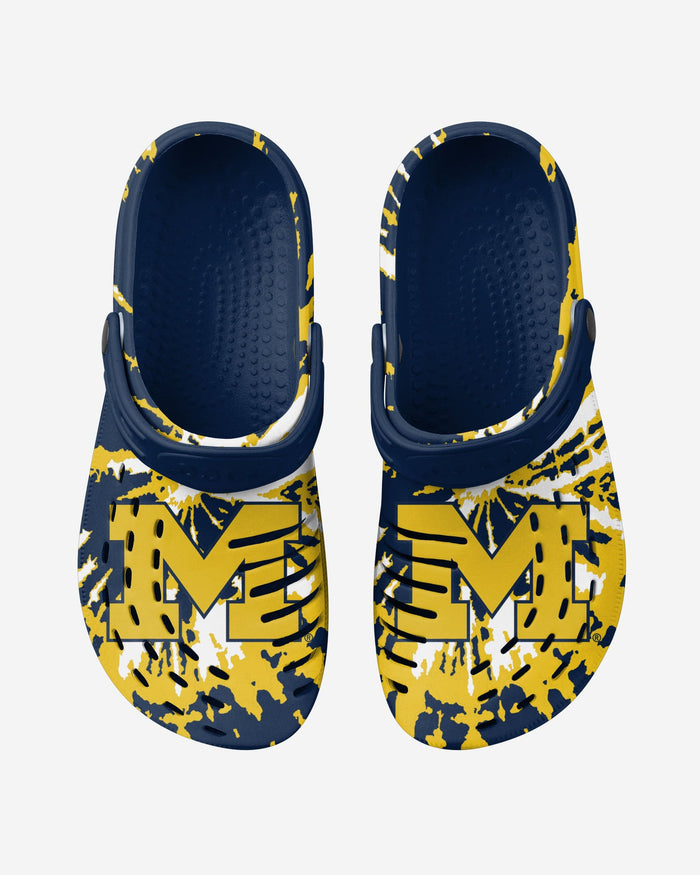 Michigan Wolverines Tie-Dye Clog With Strap FOCO - FOCO.com