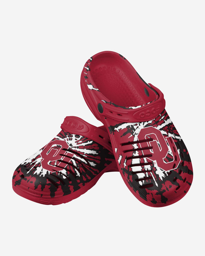 Oklahoma Sooners Tie-Dye Clog With Strap FOCO - FOCO.com