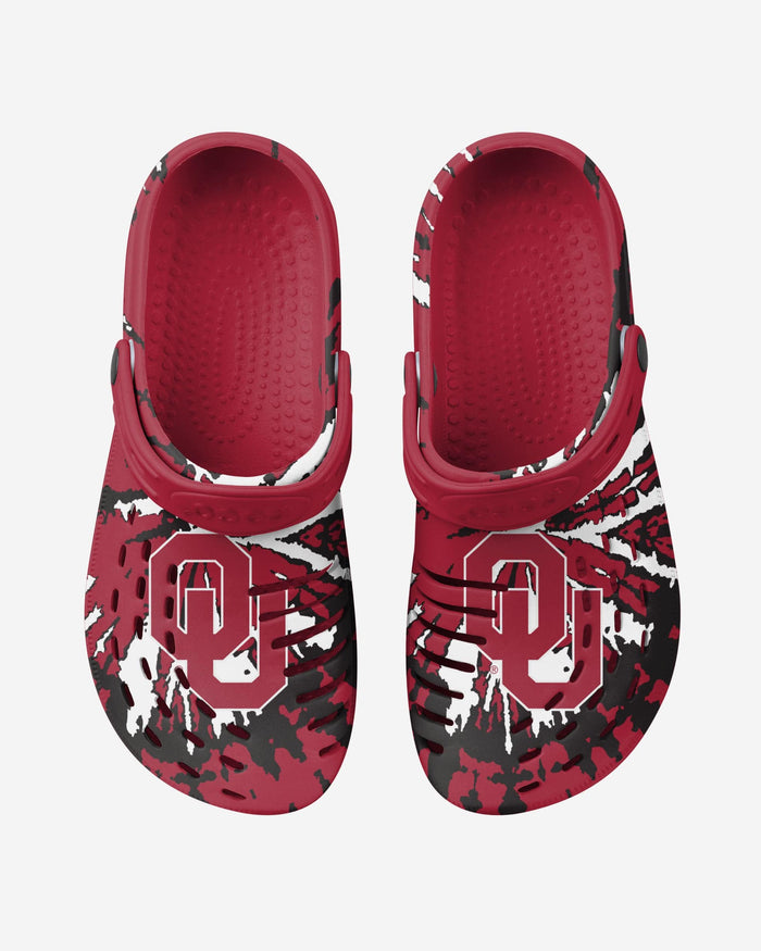 Oklahoma Sooners Tie-Dye Clog With Strap FOCO - FOCO.com