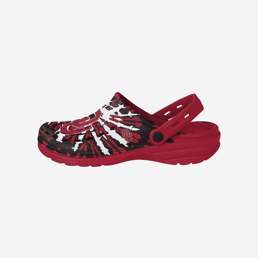 Oklahoma Sooners Tie-Dye Clog With Strap FOCO S - FOCO.com