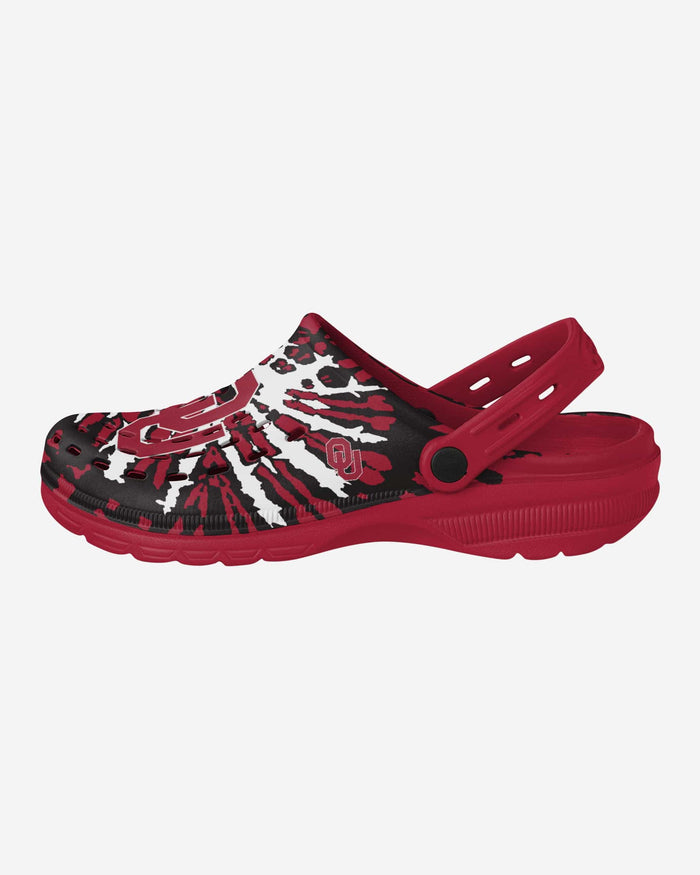 Oklahoma Sooners Tie-Dye Clog With Strap FOCO S - FOCO.com