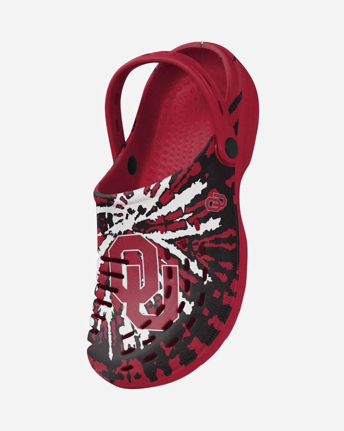 Oklahoma Sooners Tie-Dye Clog With Strap FOCO - FOCO.com