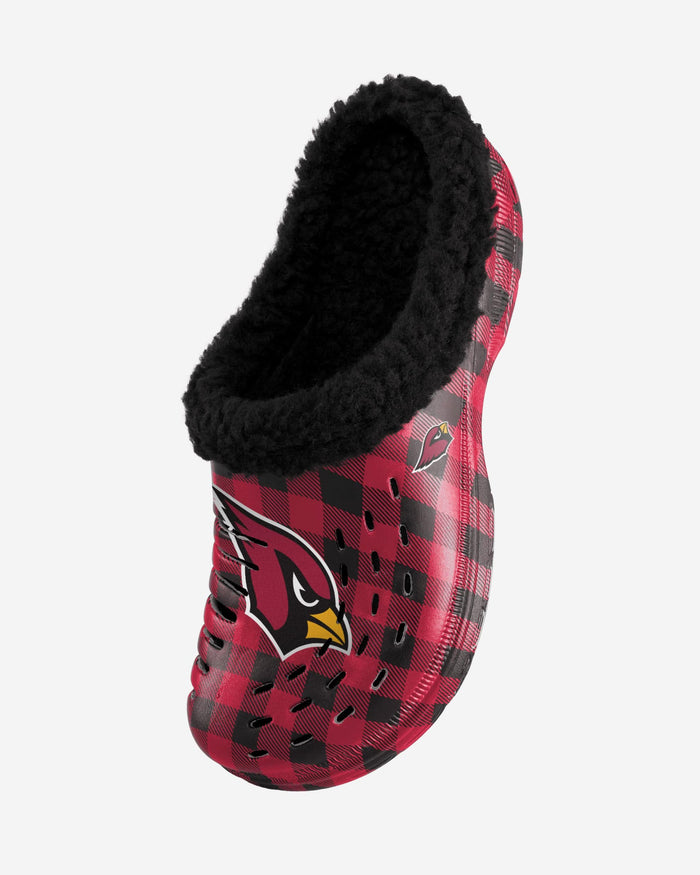 Arizona Cardinals Sherpa Lined Buffalo Check Clog FOCO - FOCO.com