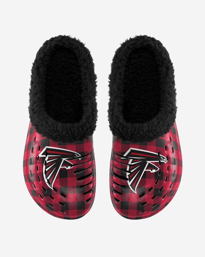 Atlanta Falcons Sherpa Lined Buffalo Check Clog FOCO - FOCO.com