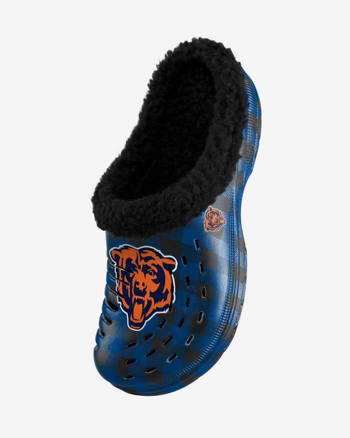 Chicago Bears Sherpa Lined Buffalo Check Clog FOCO - FOCO.com