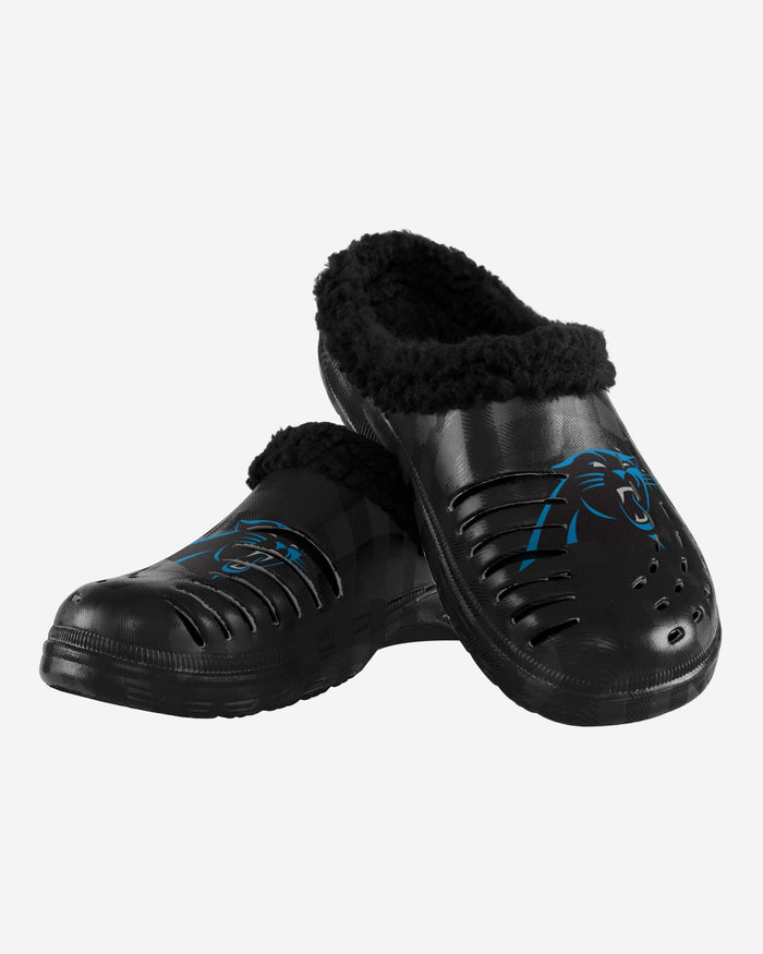 Carolina Panthers Sherpa Lined Buffalo Check Clog FOCO - FOCO.com