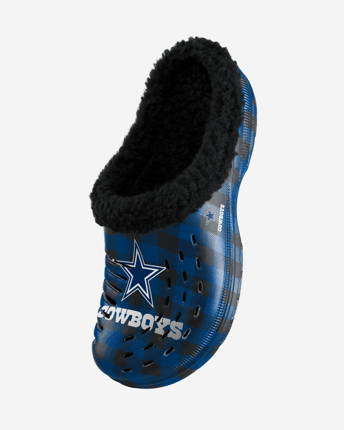 Dallas Cowboys Sherpa Lined Buffalo Check Clog FOCO - FOCO.com