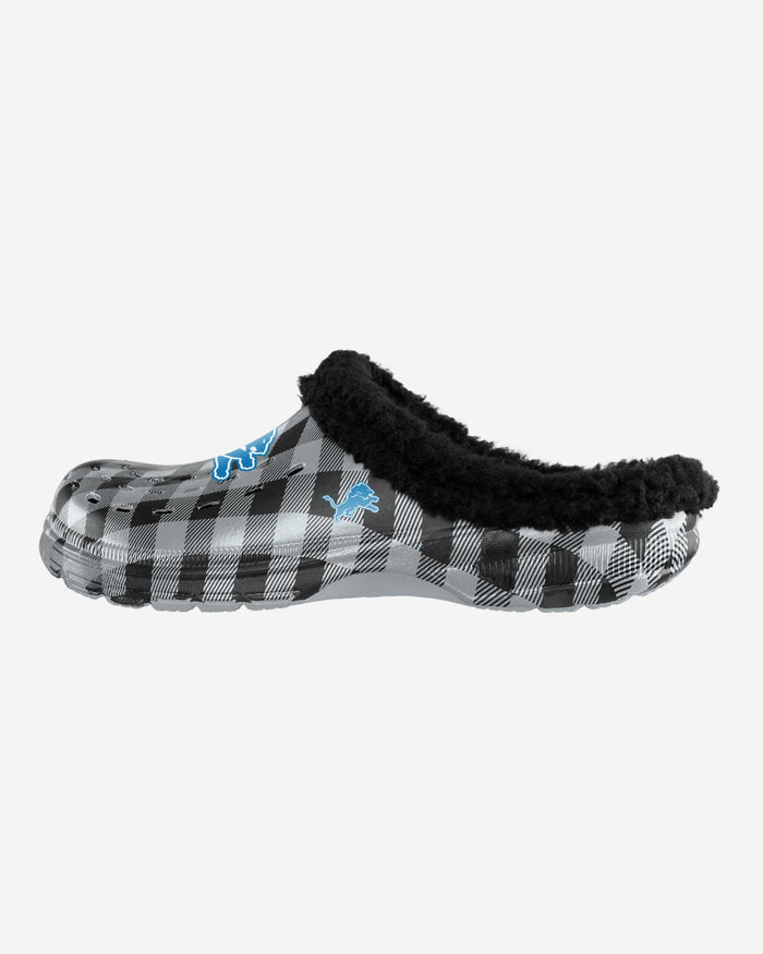 Detroit Lions Sherpa Lined Buffalo Check Clog FOCO S - FOCO.com