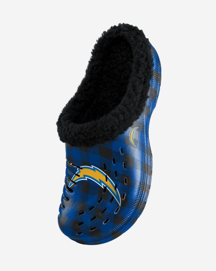 Los Angeles Chargers Sherpa Lined Buffalo Check Clog FOCO - FOCO.com