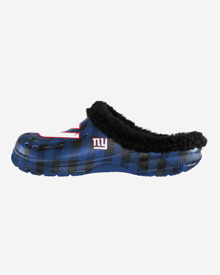 New York Giants Sherpa Lined Buffalo Check Clog FOCO S - FOCO.com