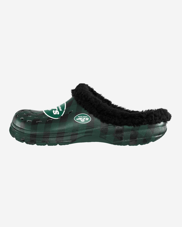 New York Jets Sherpa Lined Buffalo Check Clog FOCO S - FOCO.com