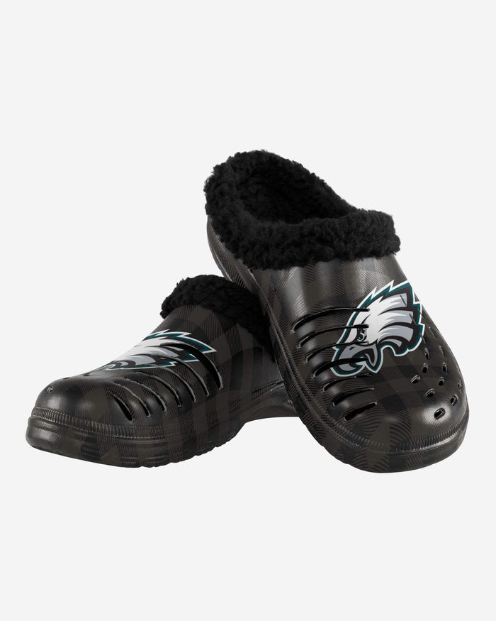 Philadelphia Eagles Sherpa Lined Buffalo Check Clog FOCO - FOCO.com