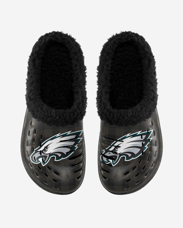 Philadelphia Eagles Sherpa Lined Buffalo Check Clog FOCO - FOCO.com