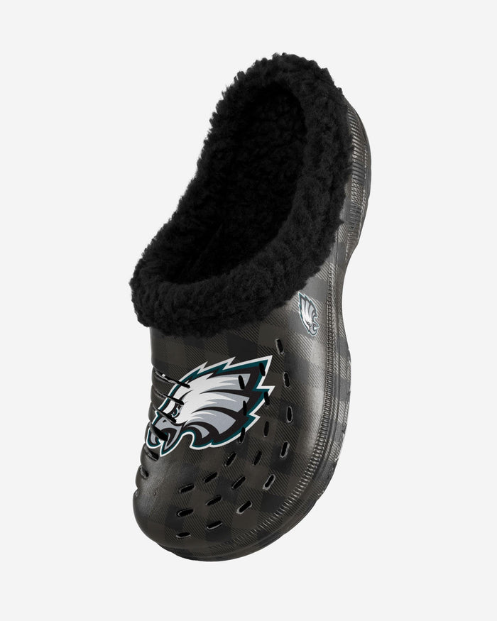 Philadelphia Eagles Sherpa Lined Buffalo Check Clog FOCO - FOCO.com