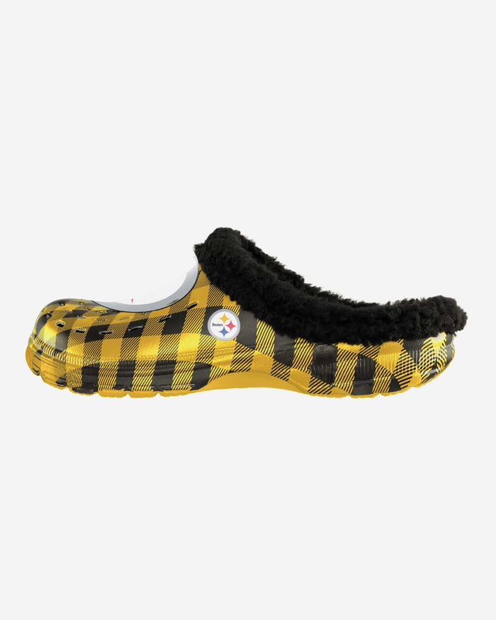 Pittsburgh Steelers Sherpa Lined Buffalo Check Clog FOCO S - FOCO.com