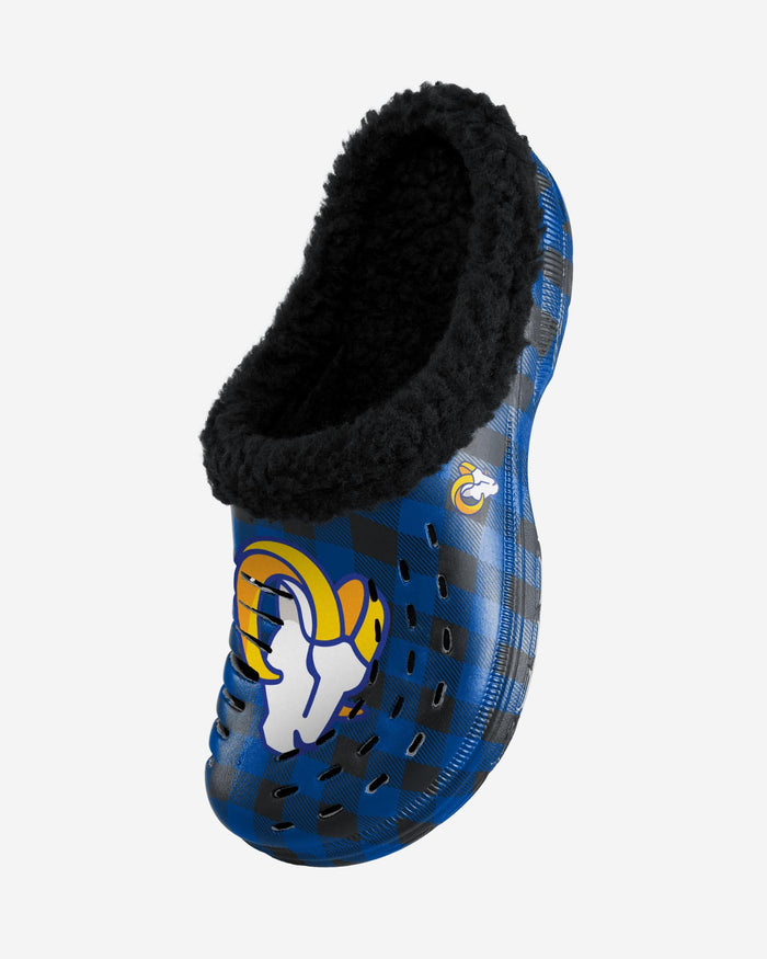 Los Angeles Rams Sherpa Lined Buffalo Check Clog FOCO - FOCO.com