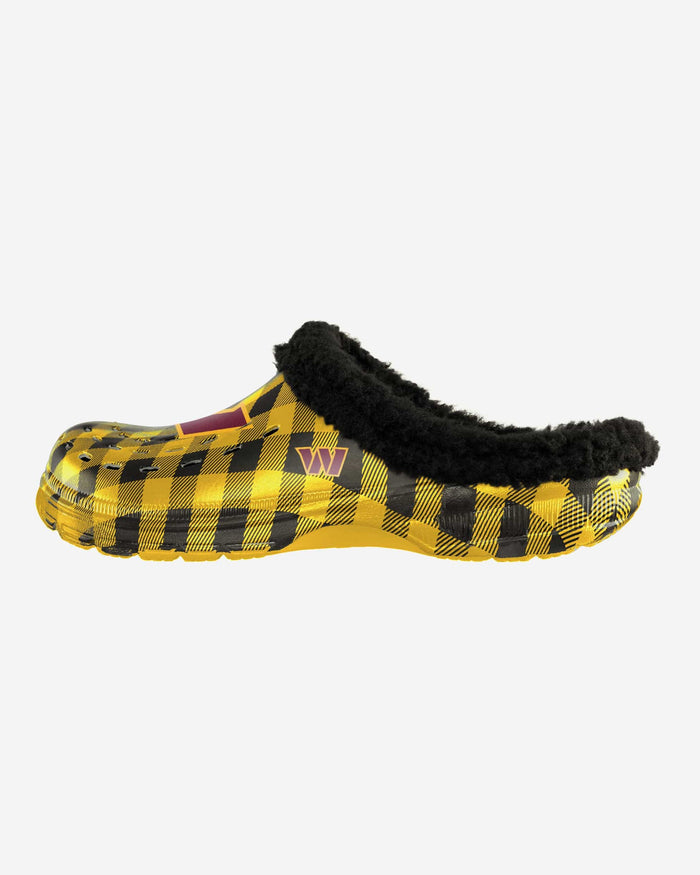 Washington Commanders Sherpa Lined Buffalo Check Clog FOCO S - FOCO.com