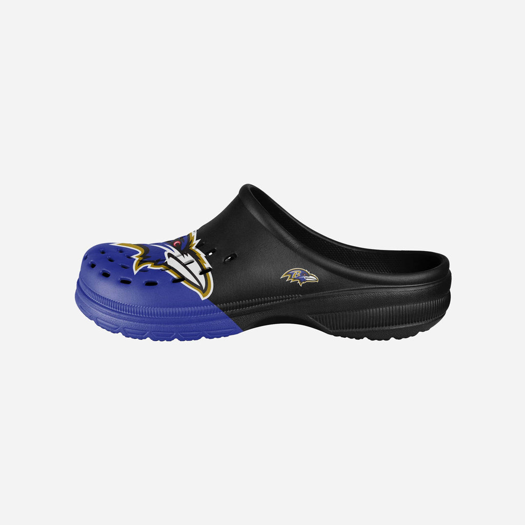 Baltimore Ravens Colorblock Big Logo Clog FOCO - FOCO.com