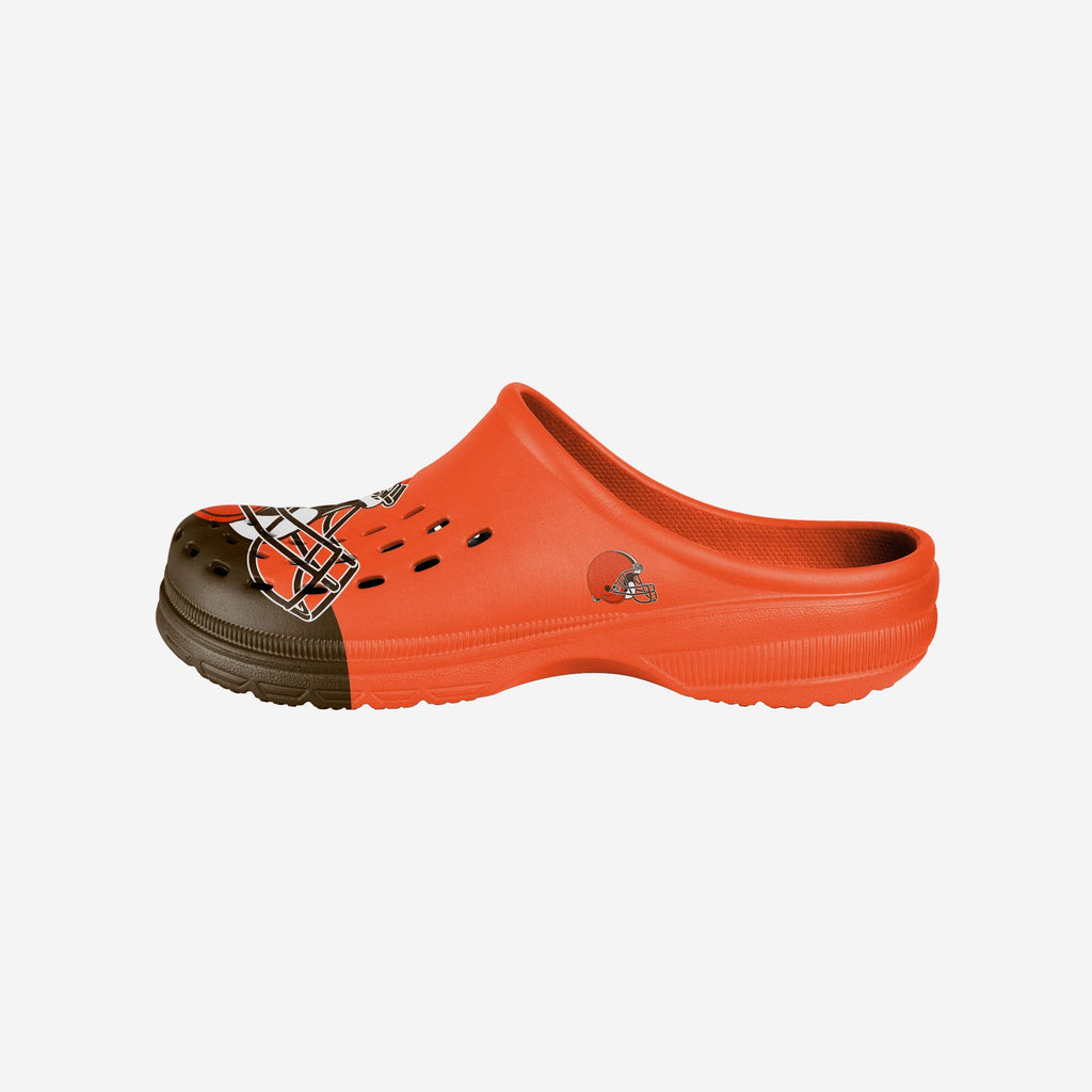 Cleveland Browns Colorblock Big Logo Clog FOCO - FOCO.com