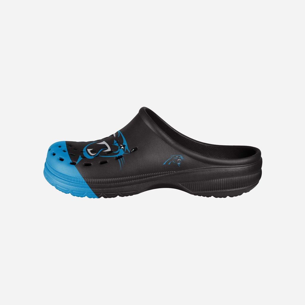 Carolina Panthers Colorblock Big Logo Clog FOCO - FOCO.com