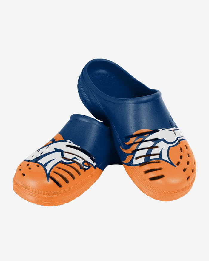 Denver Broncos Colorblock Big Logo Clog FOCO - FOCO.com