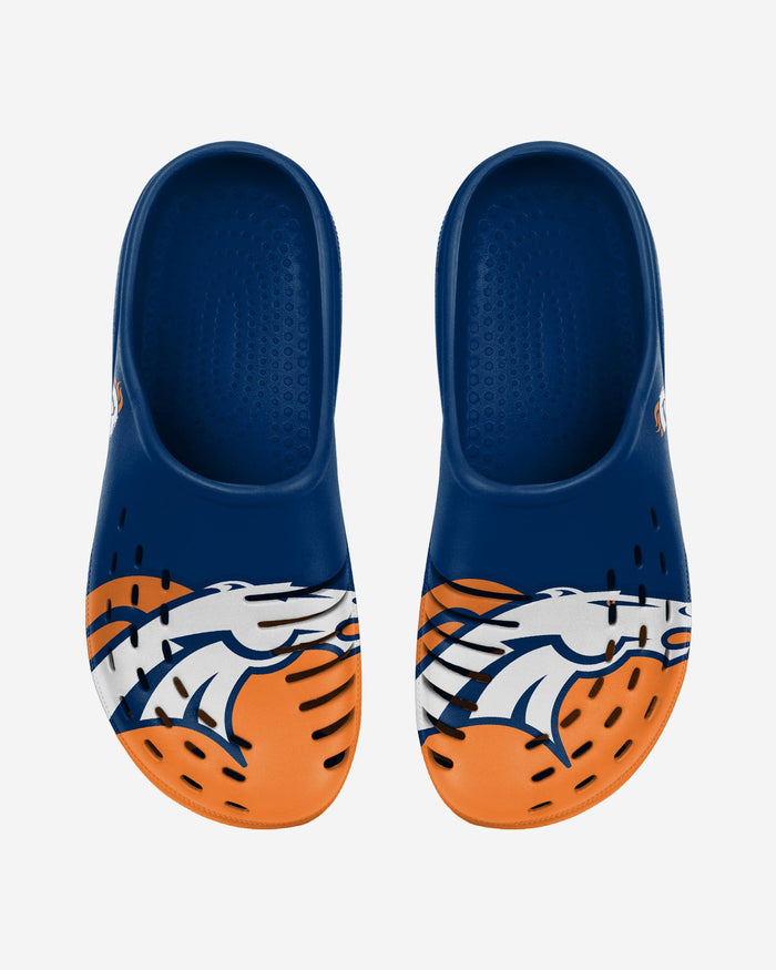 Denver Broncos Colorblock Big Logo Clog FOCO S - FOCO.com