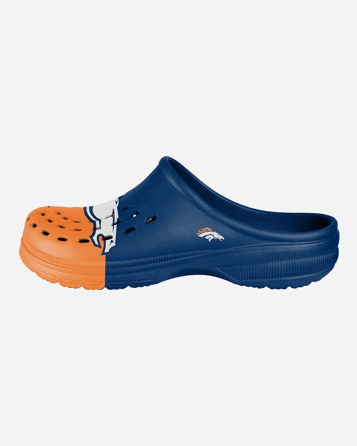 Denver Broncos Colorblock Big Logo Clog FOCO - FOCO.com