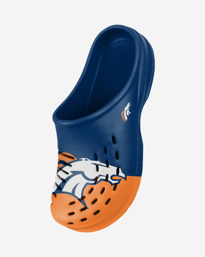 Denver Broncos Colorblock Big Logo Clog FOCO - FOCO.com