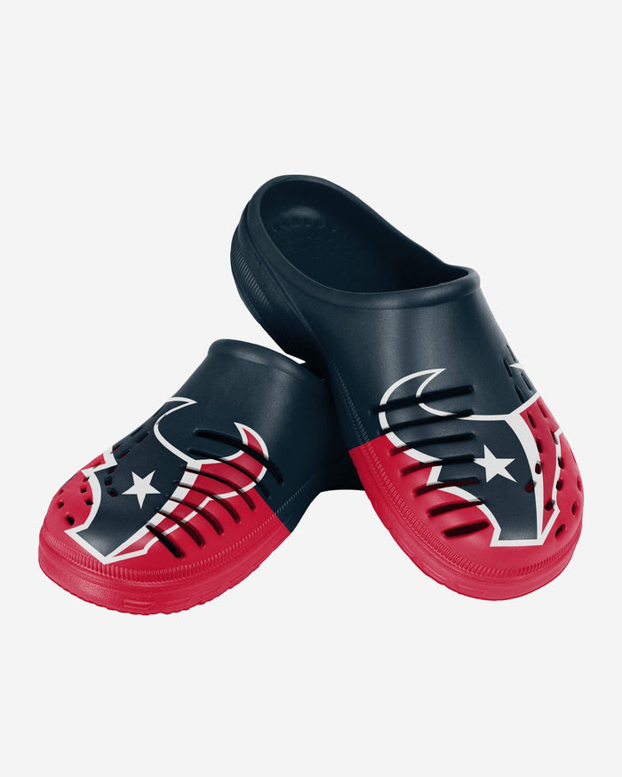 Houston Texans Colorblock Big Logo Clog FOCO - FOCO.com