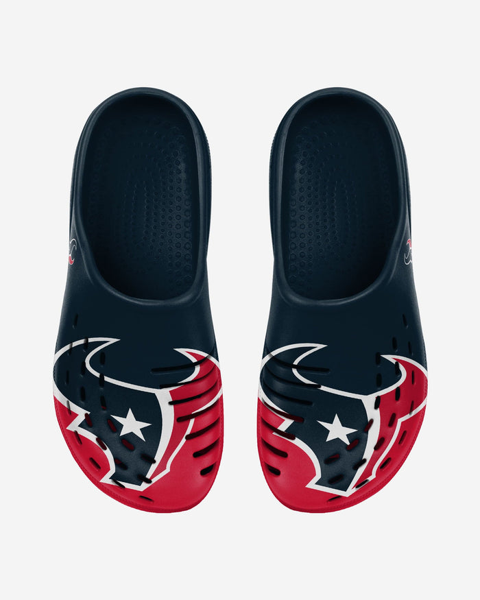 Houston Texans Colorblock Big Logo Clog FOCO S - FOCO.com