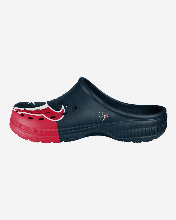 Houston Texans Colorblock Big Logo Clog FOCO - FOCO.com