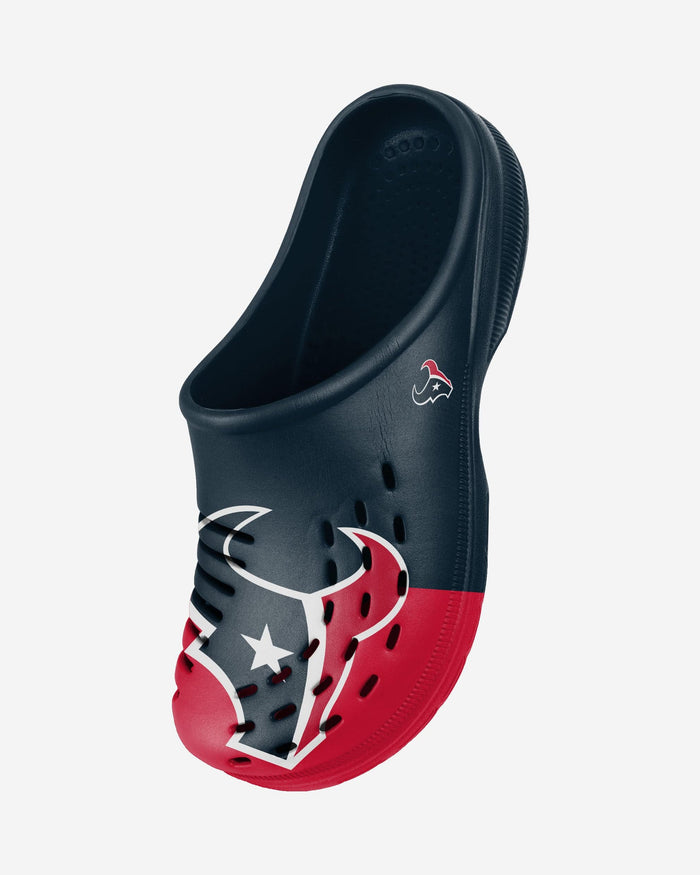 Houston Texans Colorblock Big Logo Clog FOCO - FOCO.com