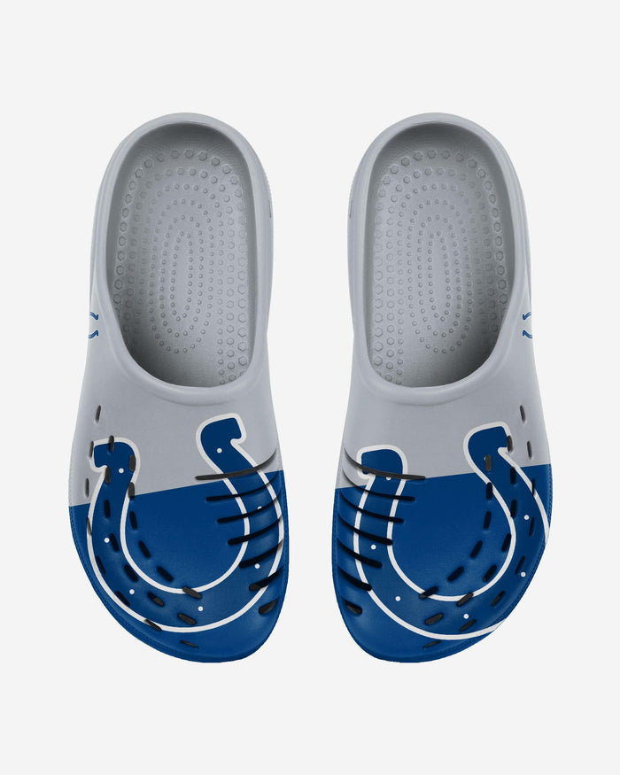 Indianapolis Colts Colorblock Big Logo Clog FOCO S - FOCO.com