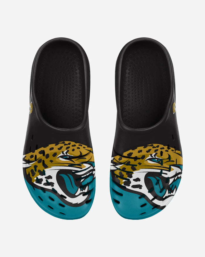 Jacksonville Jaguars Colorblock Big Logo Clog FOCO S - FOCO.com