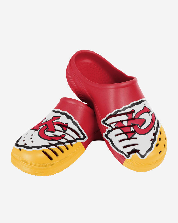 Kansas City Chiefs Colorblock Big Logo Clog FOCO - FOCO.com