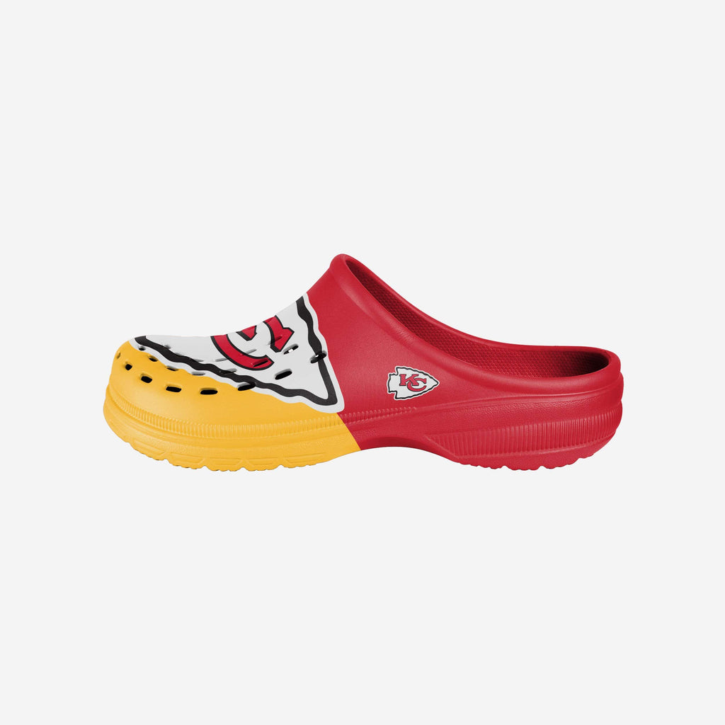 Kansas City Chiefs Colorblock Big Logo Clog FOCO - FOCO.com