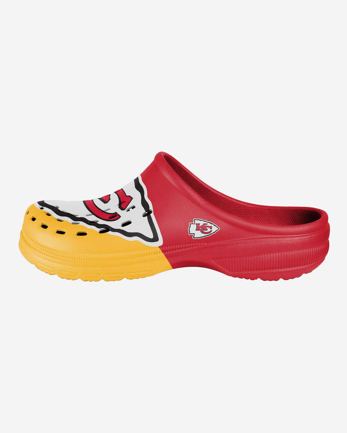 Kansas City Chiefs Colorblock Big Logo Clog FOCO - FOCO.com