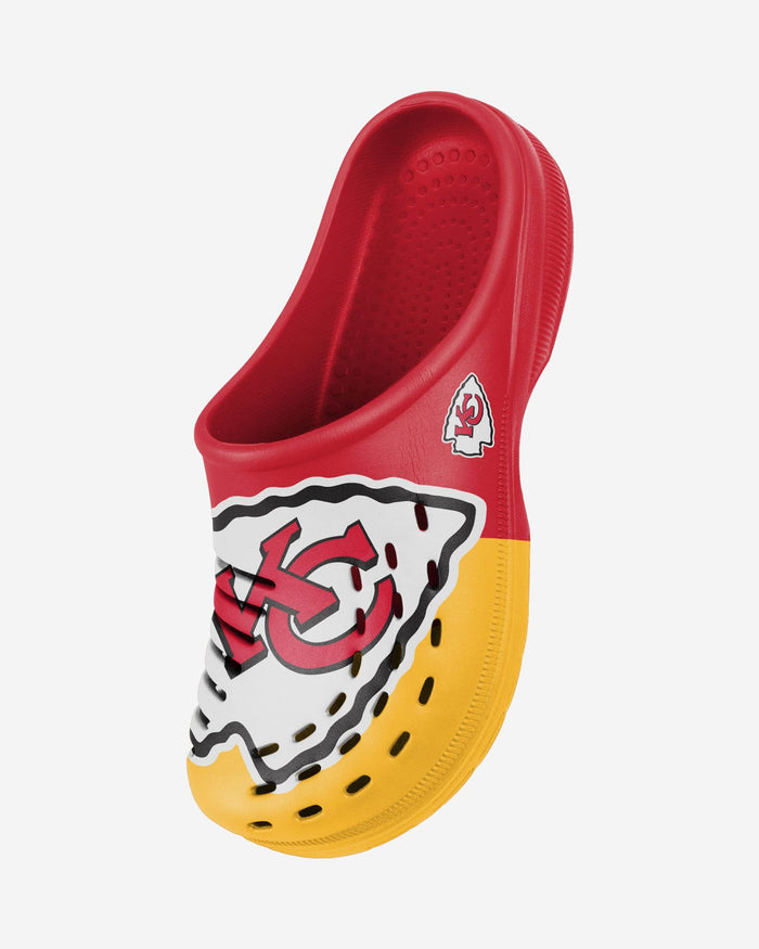 Kansas City Chiefs Colorblock Big Logo Clog FOCO - FOCO.com