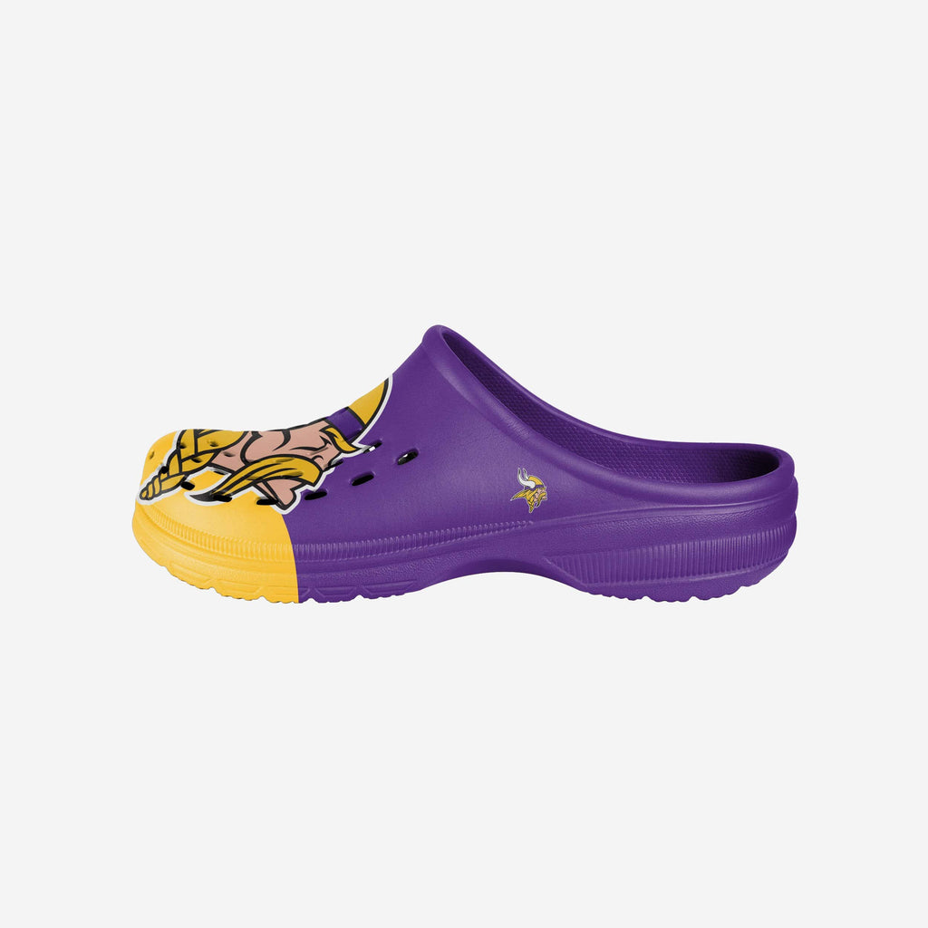 Minnesota Vikings Colorblock Big Logo Clog FOCO - FOCO.com