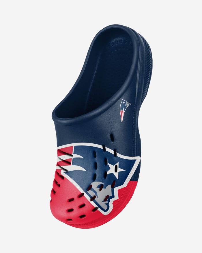 New England Patriots Colorblock Big Logo Clog FOCO - FOCO.com