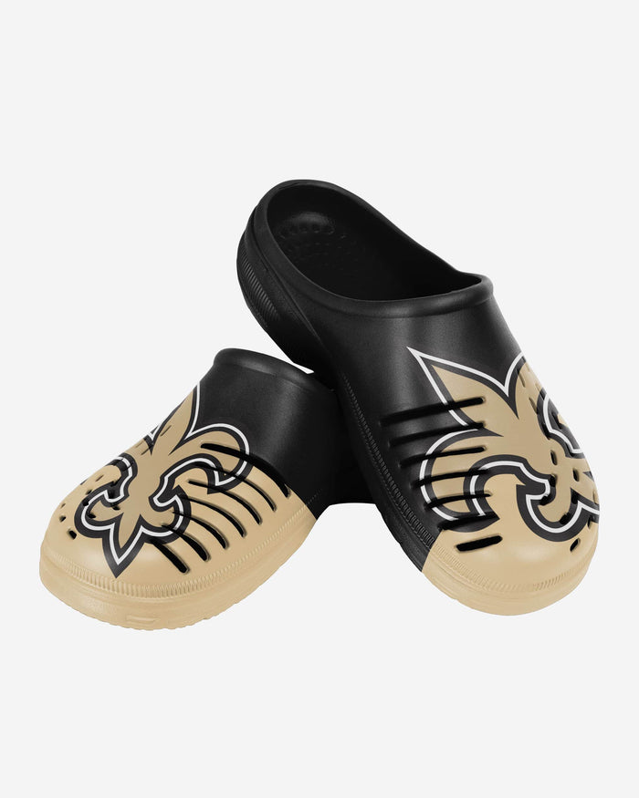 New Orleans Saints Colorblock Big Logo Clog FOCO - FOCO.com